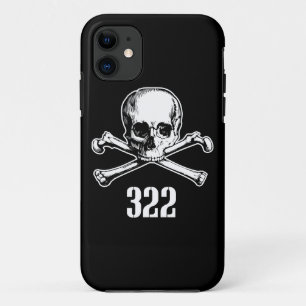 スカルおよび骨322 iPhone 11 ケース