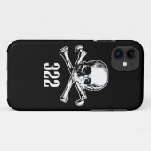 スカルおよび骨322 Case-Mate iPhoneケース (裏面(横))