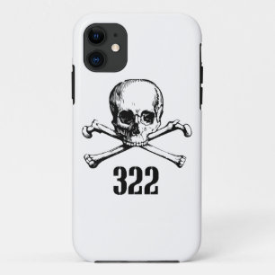 スカルおよび骨322 iPhone 11 ケース