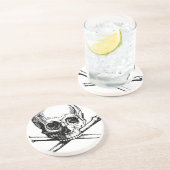 スカルおよび骨 コースター (側面)