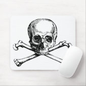スカルおよび骨 マウスパッド (マウス)
