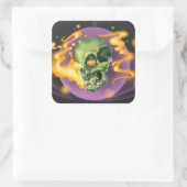 スカルかぼちゃシール スクエアシール (バッグ)