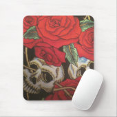 スカルかバラ マウスパッド (マウス)