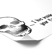 スカルがあなたの顔の中に住む フォトプリント            (角)