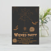 スカルこうもりとスパイダーズハローウィンパーティ 招待状 (スタンド正面)