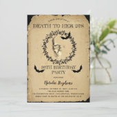 スカルこうもりの死に彼女の20歳の誕生日パーティー 招待状 (スタンド正面)