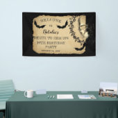 スカルこうもりの死に彼女の20歳の誕生日パーティー 横断幕 (トレードショー)