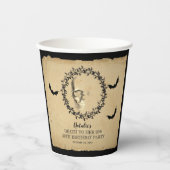 スカルこうもりの死に彼女の20歳の誕生日パーティー 紙コップ (正面)