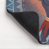 スカルでマスクされた部族のティタン マウスパッド (コーナー)