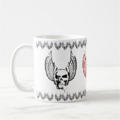スカルとエーテル翼 コーヒーマグカップ (左)