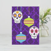 スカルとオーナメント招待状 招待状 (スタンド正面)