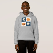 スカルとカボチャのチェック (正面フル)