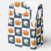 スカルとカボチャのチェック フェイバーボックス (オープン)