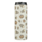 スカルとカボチャのハロウィーンパターン タンブラー (裏面)