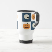 スカルとカボチャ トラベルマグ (正面右)