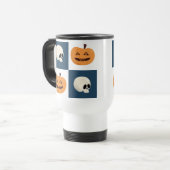 スカルとカボチャ トラベルマグ (正面左)