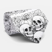 スカルとカボチャ ネクタイ (ロール)