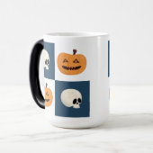 スカルとカボチャ モーフィングマグカップ (正面左)