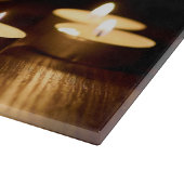 スカルとキャンドル カッティングボード (角)