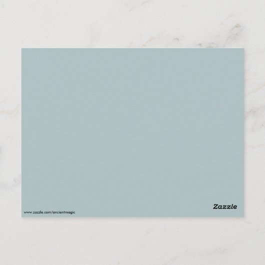 スカルとクモのはがき ポストカード (裏面)