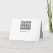 スカルとクモのグリーティングカード カード (裏面)