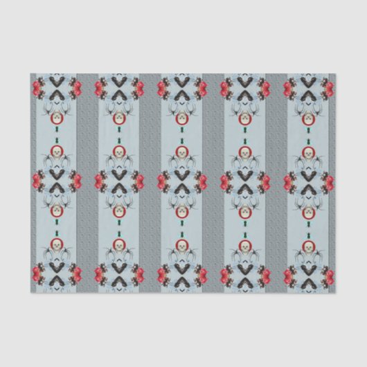 スカルとクモのティッシュペーパー 薄葉紙 (正面)