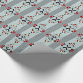 スカルとクモの包み紙 ラッピングペーパー (角)