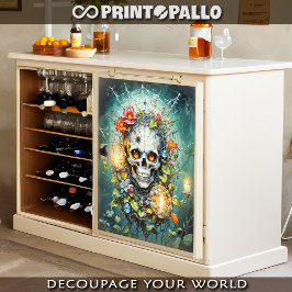 スカルとクモの巣 薄葉紙