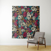 スカルとクラウン タペストリー (インサイチュ)