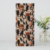 スカルとクロウのクルーハロウィンプリント 招待状 (スタンド正面)