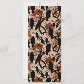 スカルとクロウのクルーハロウィンプリント 招待状