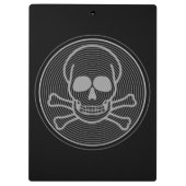 スカルとクロスボーンのエンブレム クリップボード (裏面)