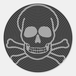 スカルとクロスボーンのエンブレム ラウンドシール