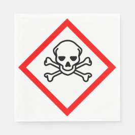 スカルとクロスボーンの危険度の記号 スタンダードランチョンナプキン