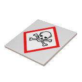 スカルとクロスボーンの危険度の記号 タイル (側面)