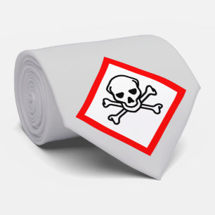 スカルとクロスボーンの危険度の記号 ネクタイ