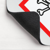 スカルとクロスボーンの危険度の記号 マウスパッド (コーナー)