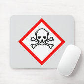 スカルとクロスボーンの危険度の記号 マウスパッド (マウス)