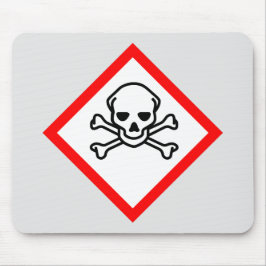 スカルとクロスボーンの危険度の記号 マウスパッド