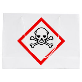 スカルとクロスボーンの危険度の記号 ラージペーパーバッグ