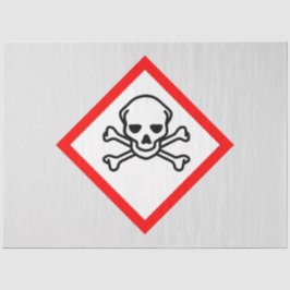 スカルとクロスボーンの危険度の記号 薄葉紙