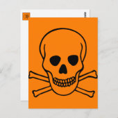 スカルとクロスボーンの危険 ポストカード (正面/裏面)