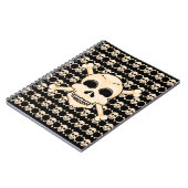 スカルとクロスボーンズのスパイラルノートブック ノートブック (左側)