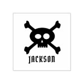 スカルとクロスボーンズ海賊名ラバースタンプ ラバースタンプ (インプリント)