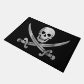 スカルとクロスボーンドアマット ドアマット (アングル)