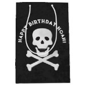 スカルとクロスボーンハロウィーン抱き枕 ミディアムペーパーバッグ