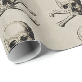 スカルとクロスボーンハロウィーン ラッピングペーパー (ロールコーナー)