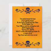 スカルとクロスボーンハローウィンパーティ 招待状 (正面)