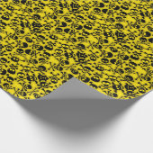 スカルとクロスボーンパターン ラッピングペーパー (角)