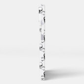 スカルとクロスボーンパターン iPhoneケース (左側面)